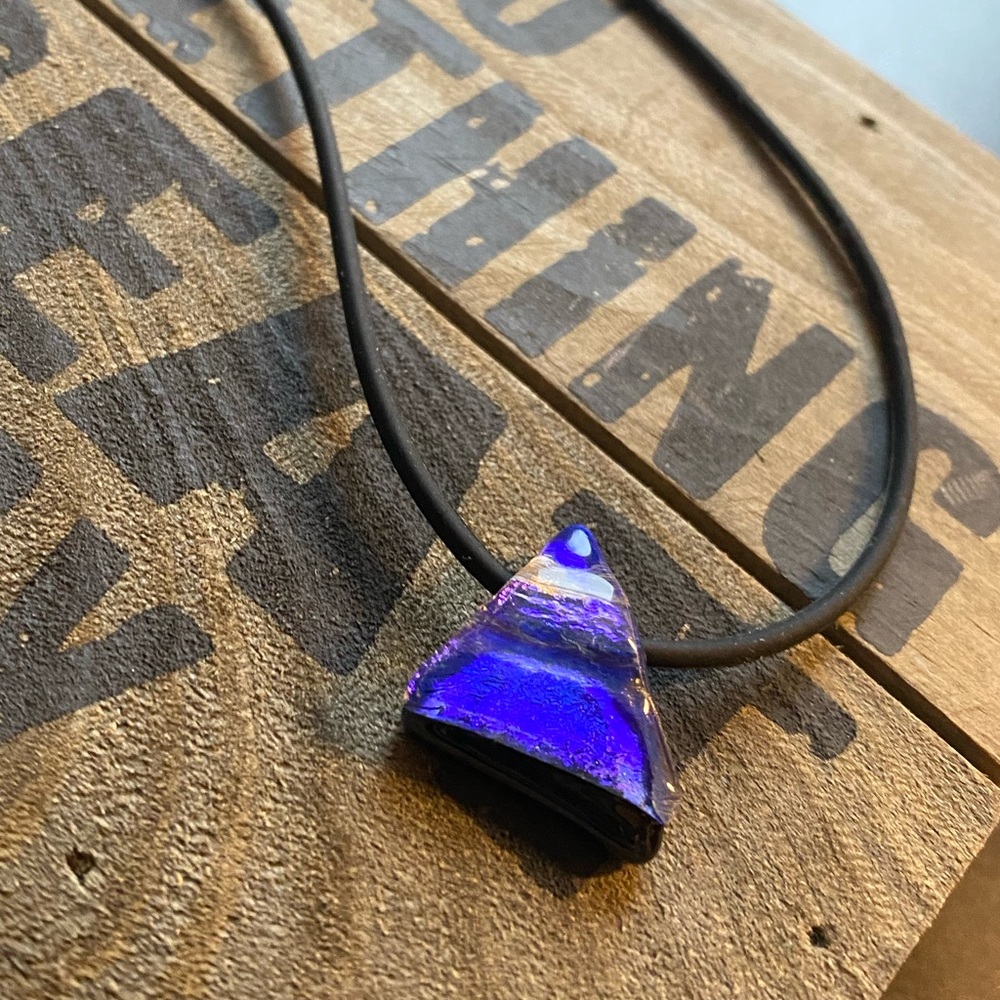 Sea Glass necklace,  ocean blue  🌊